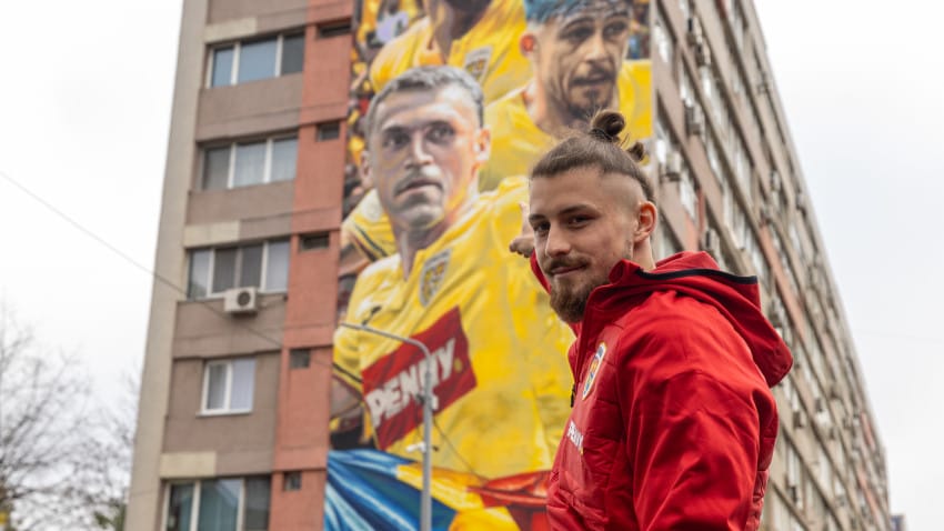 PENNY și Federația Română de Fotbal aduc culoare lângă Arena Națională: primul mural dedicat echipei naționale de fotbal a României